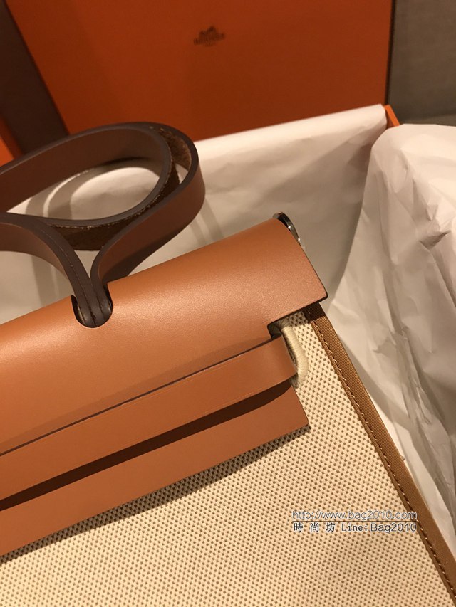 Hermes包包 愛馬仕升級版Herbag 手提肩背斜挎包 男女同款  tdh2042